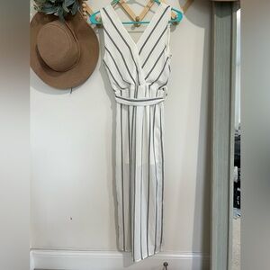 Sienna Sky Striped Sleeveless Jumpsuit